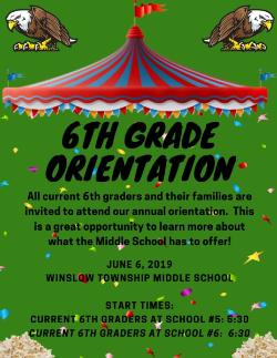 6th Grade Orientation